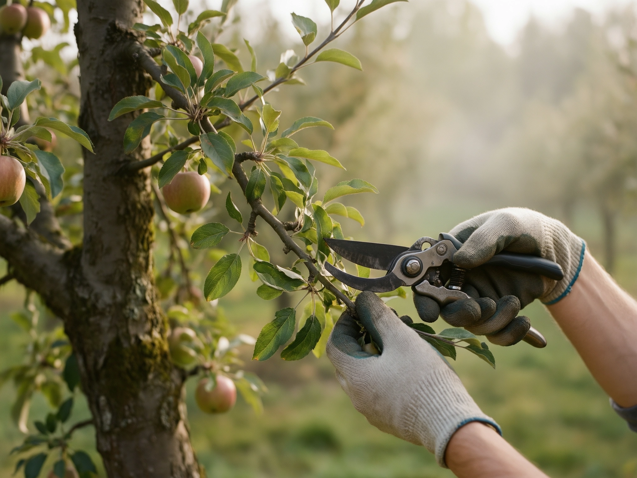 Обрезка деревьев и кустарников